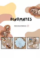 Vista previa - Tarjetas / Manipulativos - Tres propostes matemàtiques sobre dinosaures @lamestrarosa - Portada