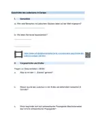Vorschau - Arbeitsblätter - Arbeitsblatt zur Geschichte des Judentums in Europa - zu Dokumentationen - Seite 1