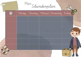 Vorschau - Arbeitsblätter - Mein Stundenplan I Alma und Lennard - Seite 2