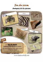 Aperçu - Jeux - Jeu du zoom - Animaux d'Afrique - Page de couverture