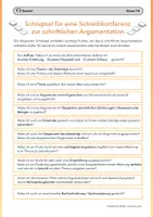 Vorschau - Mal- und Bastelvorlagen - Checkliste und Schnipsel für eine Schreibkonferenz zur schriftlichen Argumentation - Seite 3