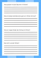 Vorschau - Arbeitsblätter - Lesetext (Lesetandem) "Der Winter" - mit Fragen zum Text - Seite 2