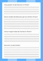 Vorschau - Arbeitsblätter - Lesetext (Lesetandem) "Der Winter" - mit Fragen zum Text - Seite 3
