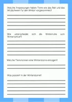 Vorschau - Arbeitsblätter - Lesetext (Lesetandem) "Tiere im Winter" - mit Fragen zum Text - Seite 2