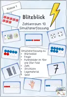 Vorschau - Fördermaterial/Inklusion - Blitzblick Zahlenräume 10 und 20 - Seite 1