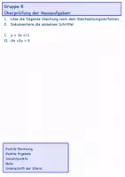 Vorschau - Test - Gleichsetzungsverfahren | Test A + B incl. Lösungen| Mathematik Gleichungen - Seite 2