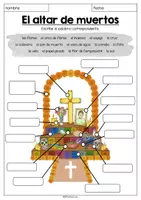 Vorschau - Arbeitsblätter - El Día de los Muertos - AB zum Altar (mit Hilfe) - Seite 2
