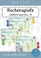 Vorschau - Spiele - Rechenspiele ZR 10 - 3-fach differenziert - Deckblatt