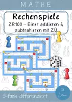 Vorschau - Spiele - Rechenspiele Addition & Subtraktion - mehrfach differenziert - Wachsendes Paket - Seite 1