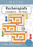 Vorschau - Spiele - Rechenspiele - Einmaleins - 9er Reihe - differenziert - Deckblatt