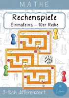 Vorschau - Spiele - Rechenspiele - Einmaleins - 10er Reihe - differenziert - Deckblatt