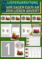 Vorschau - Arbeitsblätter - BUNDLE: Advent - Anfangsunterricht - Seite 1