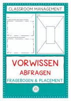 Vorschau - Arbeitsblätter - Vorwissen abfragen - Deckblatt