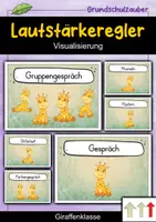 Vorschau - Poster - Lautstärkeregler - Giraffe für die Giraffenklasse - Visualisierung - Deckblatt