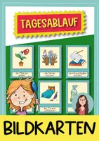Vorschau - Stationenlernen - Tagesablauf Bildkarten - Grundschule und DaZ - Deckblatt