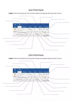 Vorschau - Arbeitsblätter - Textverarbeitung Schrift formatieren in Microsoft Word Arbeitsblatt - Seite 1
