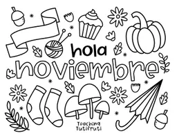 Vorschau - Mal- und Bastelvorlagen - November Ausmalbilder {By Teaching Tutifruti} - Seite 2