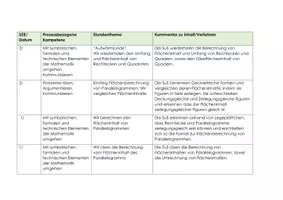 Vorschau - Stundenentwürfe - Sequenzplan (BUV) Mathematik: Flächenberechnung von Parallelogrammen und Dreiecken / Klasse 7 Bayern Mittelschule - Seite 3