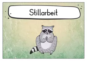 Vorschau - Poster - Lautstärkeregler - Waschbär für die Waschbärklasse - Visualisierung - Seite 1