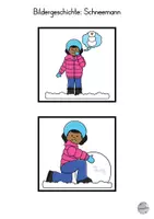 Vorschau - Arbeitsblätter - Bildergeschichten Winter: Bilder der Reihe nach ordnen (Kindergarten / 1. Klasse) - Seite 3