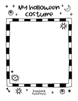 Vorschau - Mal- und Bastelvorlagen - Arbeitsblatt für Halloween-Kostüme {By Teaching Tutifruti} - Seite 1