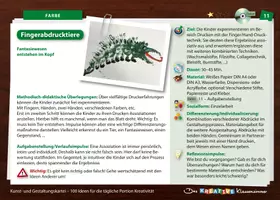 Vorschau - Stundenentwürfe - Fingerabdrucktiere - Unterrichtsidee - Seite 1