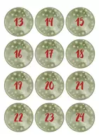 Vorschau - selbst erstellte Cliparts/Grafiken - Adventskalenderzahlen z.B. für den Klassenadventskalender - Seite 2