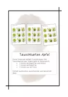 Vorschau - Spiele - Tauschkarten zu den Bestandteilen des Apfels - Deckblatt