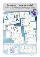 Vorschau - Unterrichtsreihen - Die Laterne - Mein erstes Lernheft - für Vorschule, Inklusion, Förderschule, 1. Klasse - Deckblatt