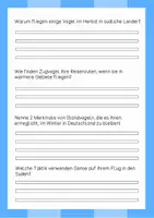 Vorschau - Arbeitsblätter - Lesetext (Lesetandem) "Zugvögel und Standvögel" - mit Fragen zum Text - Seite 3