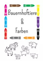 Vorschau - Arbeitsblätter - DaZ_Bauernhoftiere_und_Farben - Deckblatt