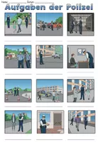 Vorschau - Mal- und Bastelvorlagen - Kleines Wortschatzpaket "Aufgaben der Polizei" DaZ / DaF / Deutsch - Seite 2