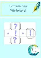 Vorschau - Spiele - Satzzeichen Würfelspiel für die ganze Klasse Freebie - Deckblatt