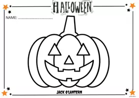Vista previa - Manualidades / Dibujos para colorear - Jack o'lantern para colorear - página 1