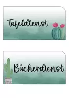 Vorschau - Poster - Dienste im Kaktus/Sukkulenten-Stil (Classroom-Management) - Seite 2