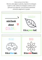 Vista previa - Unidades / Secuencias / Situaciones de Aprendizaje - Mini libro de los colores en inglés. - Portada