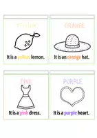 Vista previa - Unidades / Secuencias / Situaciones de Aprendizaje - Mini libro de los colores en inglés. - página 1