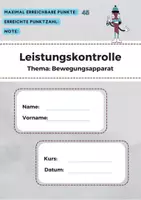 Vorschau - Test - Leistungskontrolle Bewegungsapparat inkl. Diskusprolaps - Deckblatt