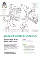 Vorschau - Mal- und Bastelvorlagen - Gemeinschaftsprojekt Poster: Dürers Rhinocerus *KUNST* - Seite 1