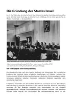 Vorschau - Arbeitsblätter - Arbeitsblatt_Darstellungstext_Gründung des Staates Israel - Seite 1