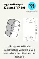 Vorschau - Arbeitsblätter - Übungsstunden/Vertretungsstunden Mathe Kl. 8 RS Nr. 17-19 - Deckblatt