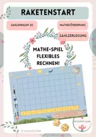 Vorschau - Spiele - Mathespiel - Raketenstart - Zahlzerlegung - ZR 20 - Deckblatt