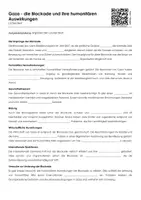 Vorschau - Arbeitsblätter - Gaza - die Blockade und ihre humanitären Auswirkungen (Lückentext und Übungen) - Deckblatt