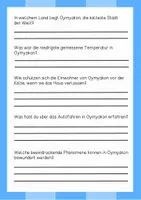 Vorschau - Arbeitsblätter - Lesetext (Lesetandem) "Die kälteste Stadt der Welt" - mit Fragen zum Text - Seite 2
