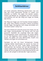 Vorschau - Arbeitsblätter - Lesetext (Lesetandem) "Schlittenfahren" - mit Fragen zum Text - Seite 1