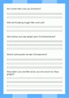 Vorschau - Arbeitsblätter - Lesetext (Lesetandem) "Schlittenfahren" - mit Fragen zum Text - Seite 3