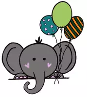 Vorschau - selbst erstellte Cliparts/Grafiken - Cliparts Elefant Geburtstag Elefantenklasse - Seite 1
