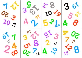 Vorschau - Spiele - Was ist doppelt? - Farben & Zahlen bis 20 - Seite 1