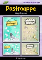 Vorschau - Anderer Materialtyp - Postmappe - Vogel für die Vogelklasse - 2 Versionen - Deckblatt