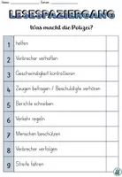 Vorschau - Arbeitsblätter - Lesespaziergang "Was macht die Polizei?" dreifach differenziert - Achtung, Notfall! DaZ / DaF / Deutsch / Sachunterricht - Seite 2